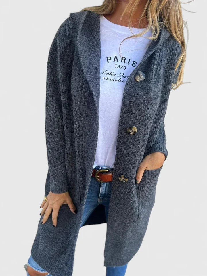 Vera | Women's Longline Button Cardigan