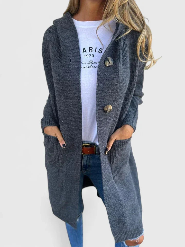 Vera | Women's Longline Button Cardigan