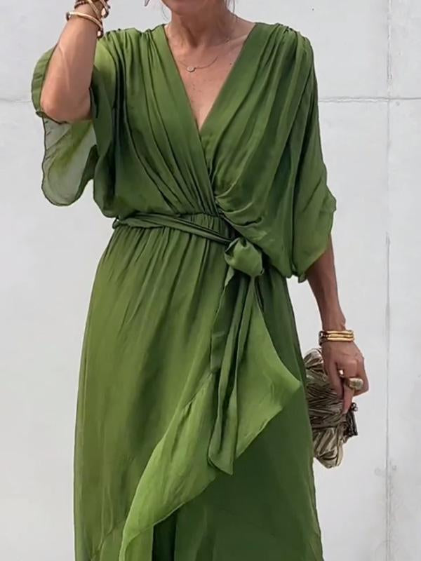Fiorella | Women's V-Neck Wrap Dress
