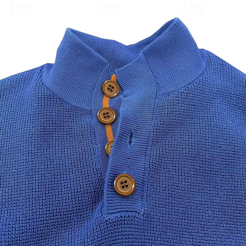 Marcus | Men's Waffle-Knit Turtleneck Sweater
