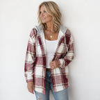 Kendra | Women's Plaid Hooded Jacket