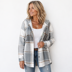 Kendra | Women's Plaid Hooded Jacket