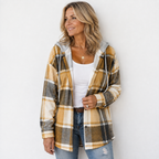 Kendra | Women's Plaid Hooded Jacket