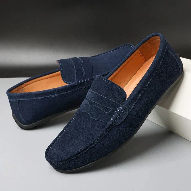 Oliver | Men's Suede Loafer with Penny Strap