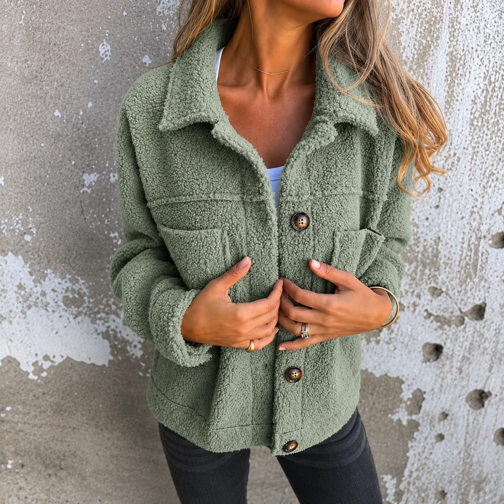 Megan | Women's Wool-Look Fleece Jacket