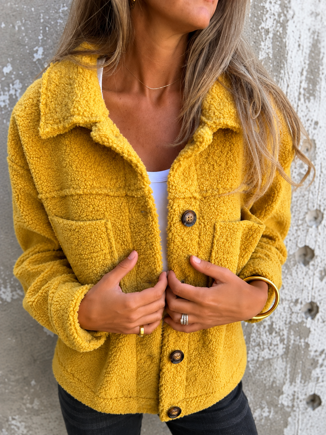 Megan | Women's Wool-Look Fleece Jacket