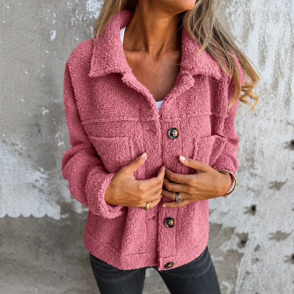 Megan | Women's Wool-Look Fleece Jacket