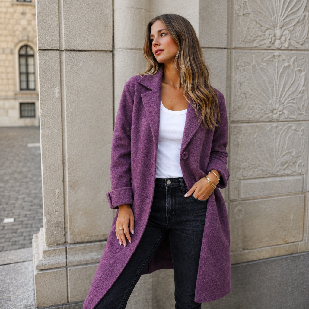 Melanie | Women's Relaxed Button Coat