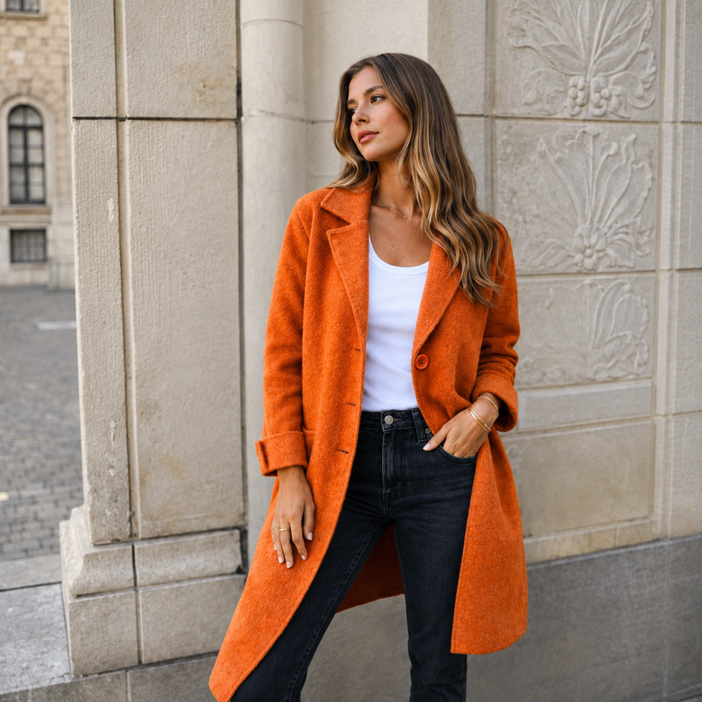 Melanie | Women's Relaxed Button Coat