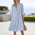 Stylish Striped Summer Dress – Lightweight Comfort with a Feminine Fit