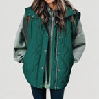 Flora | Women's Quilted Gilet with Removable Hood
