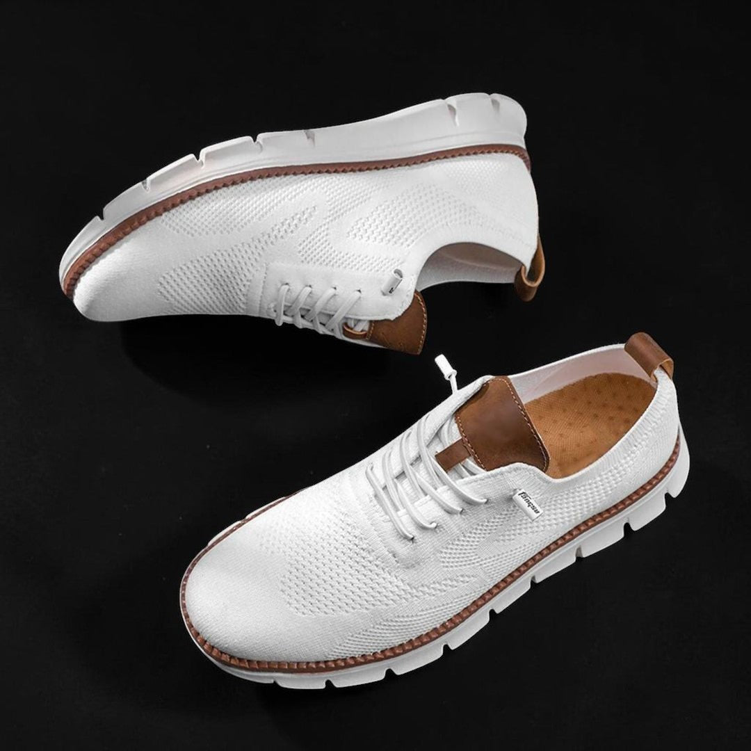 Reese | Men's Navy Mesh Knit Sneaker