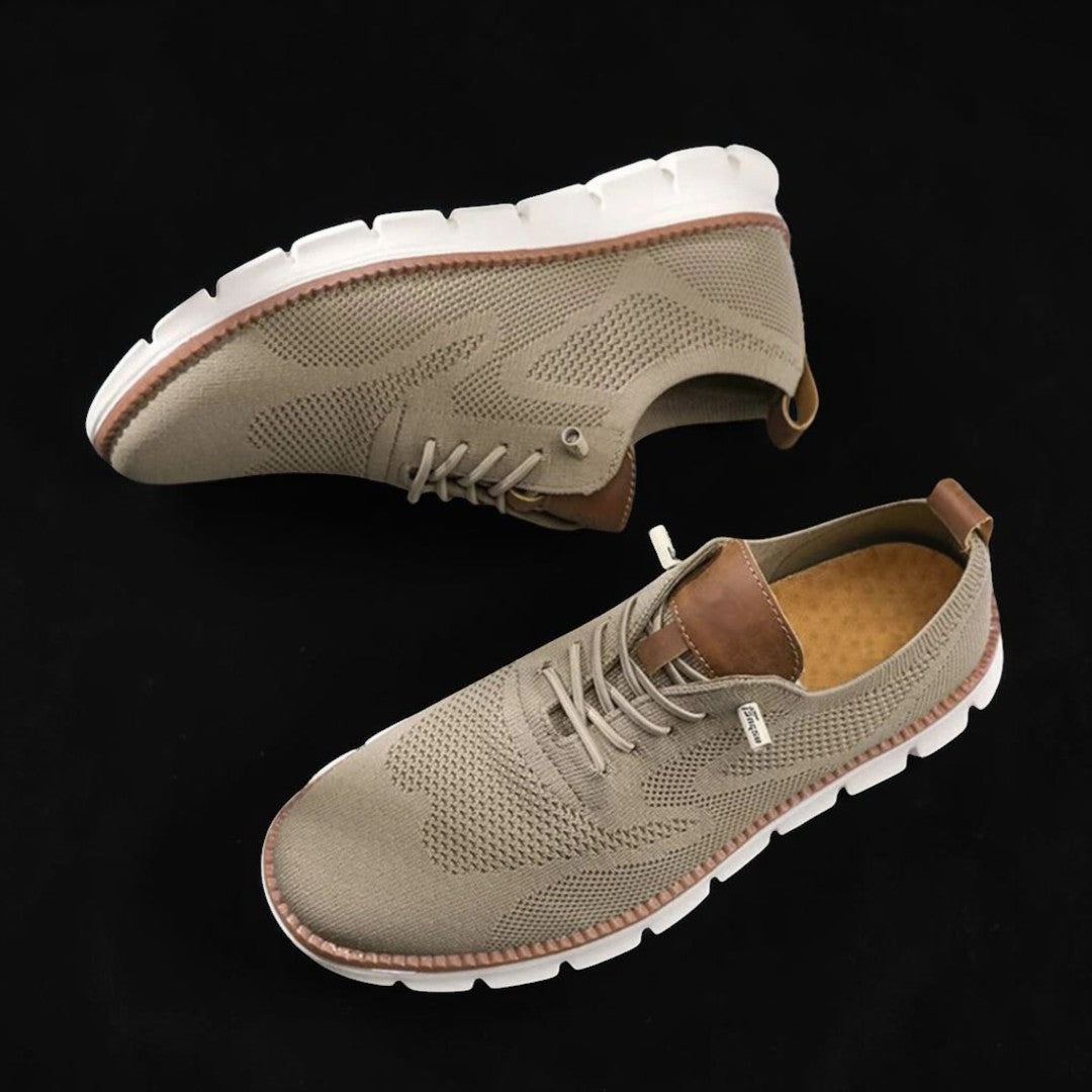 Reese | Men's Navy Mesh Knit Sneaker