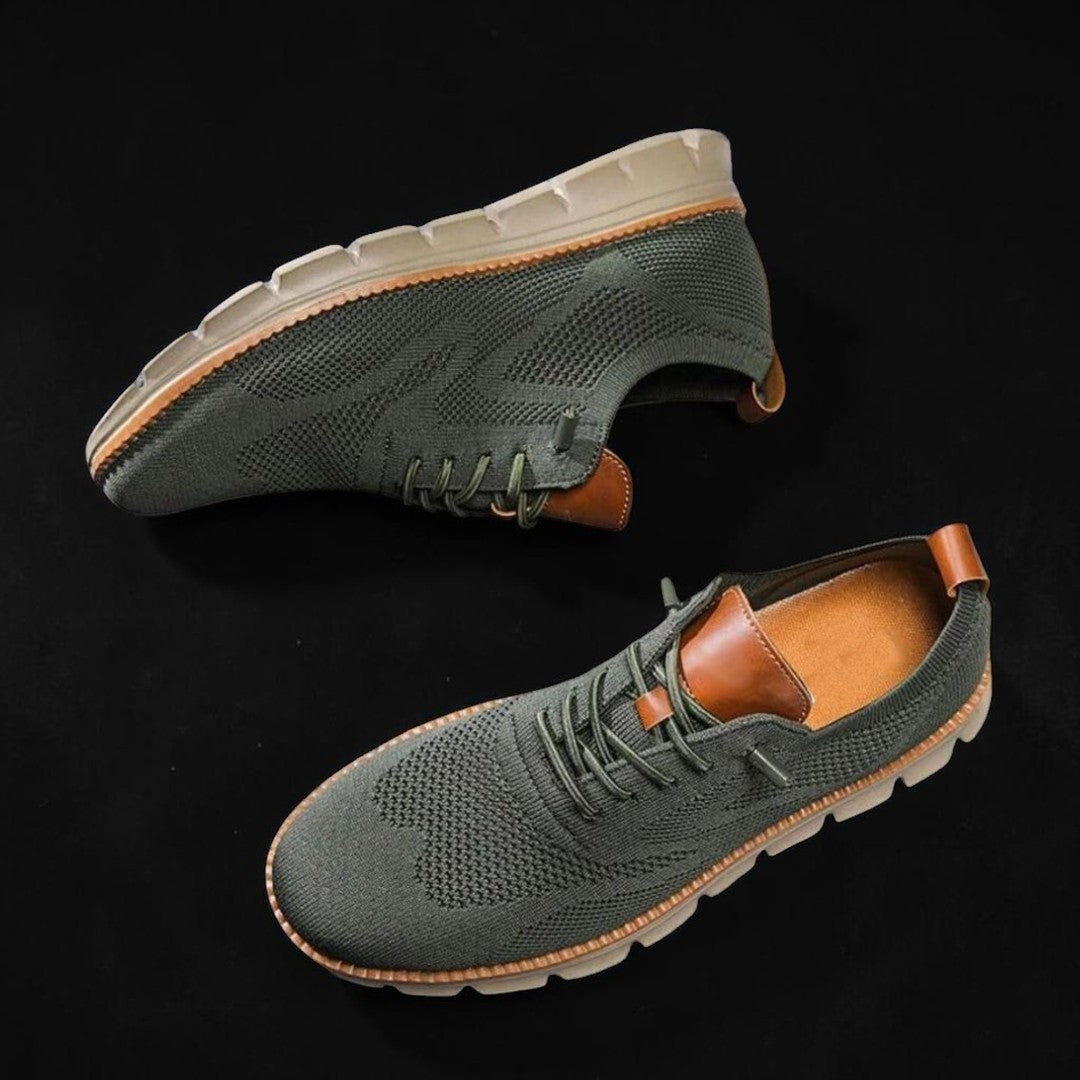 Reese | Men's Navy Mesh Knit Sneaker