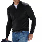 Corbin | Men's V-Neck Half-Zip Sweater