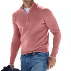 Corbin | Men's V-Neck Half-Zip Sweater