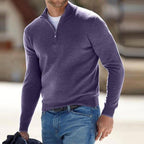 Corbin | Men's V-Neck Half-Zip Sweater