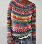 Pull femme à manches longues et coupe décontractée 3