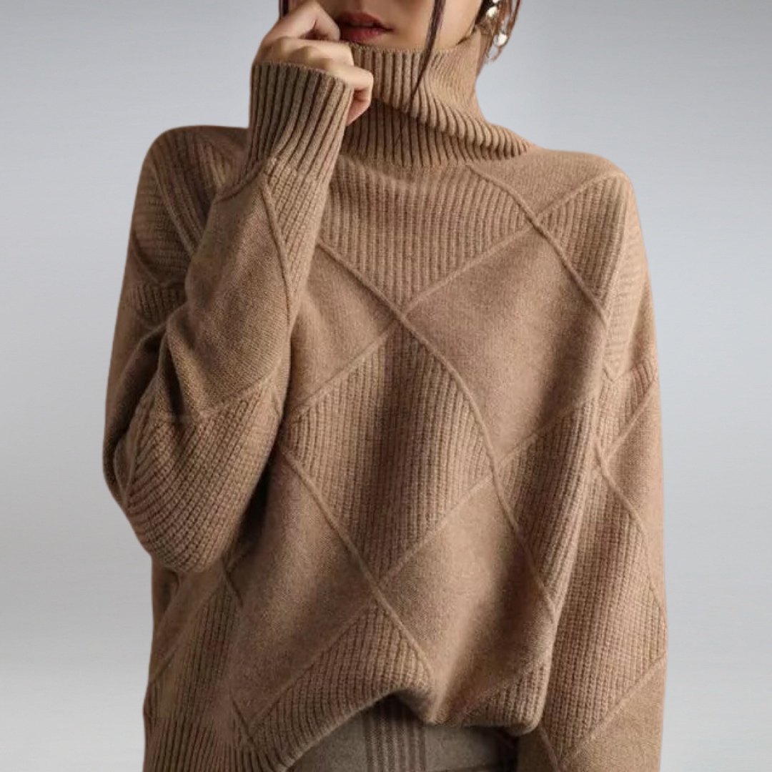 Vera | Women's Turtleneck Wool Sweater