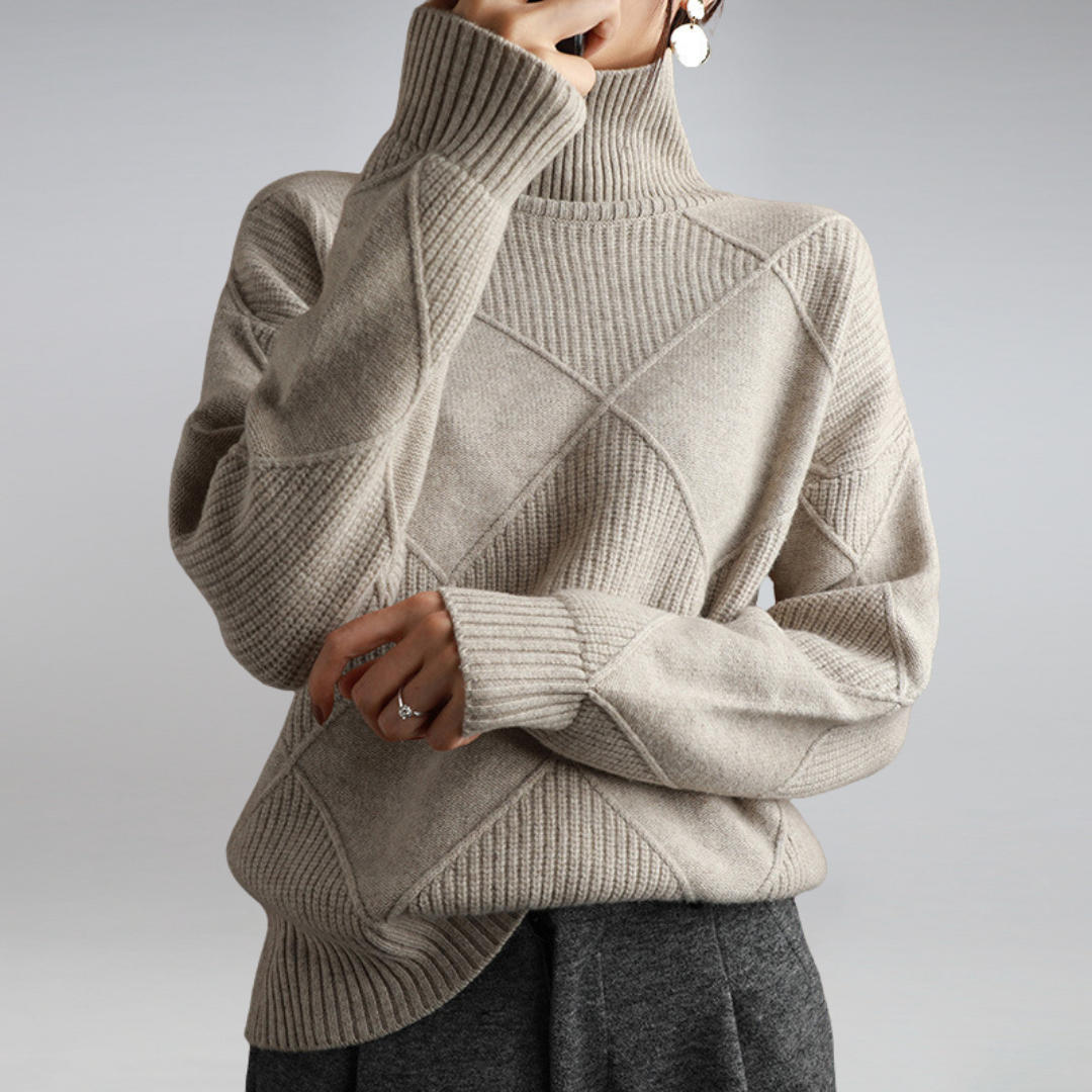 Vera | Women's Turtleneck Wool Sweater