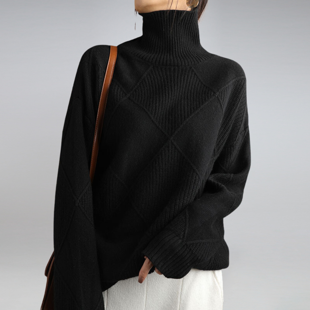 Vera | Women's Turtleneck Wool Sweater