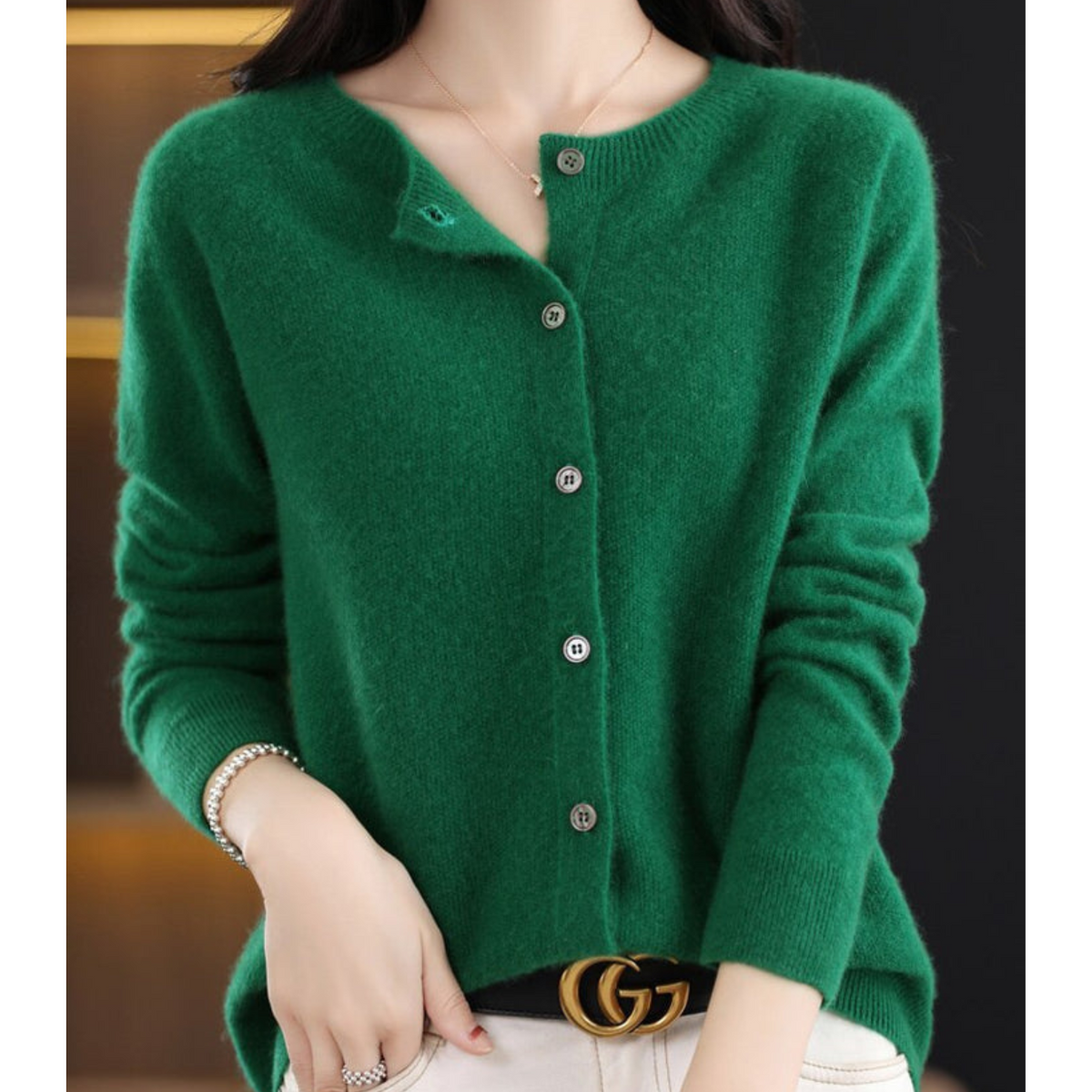 Isabelle | Women's Merino Button Cardigan