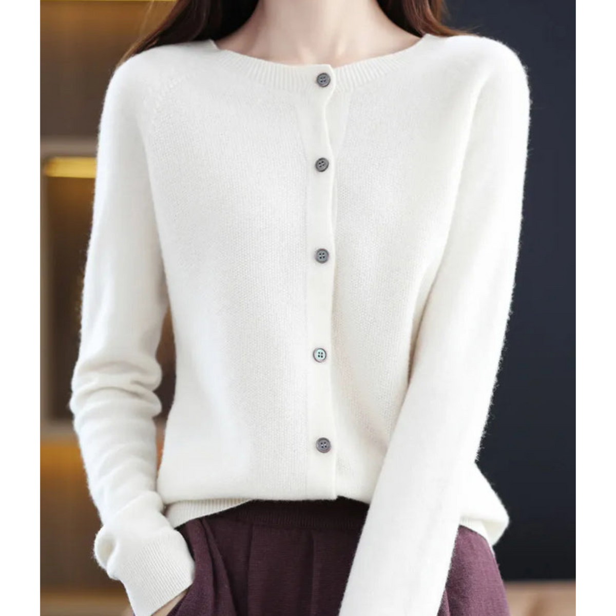 Isabelle | Women's Merino Button Cardigan