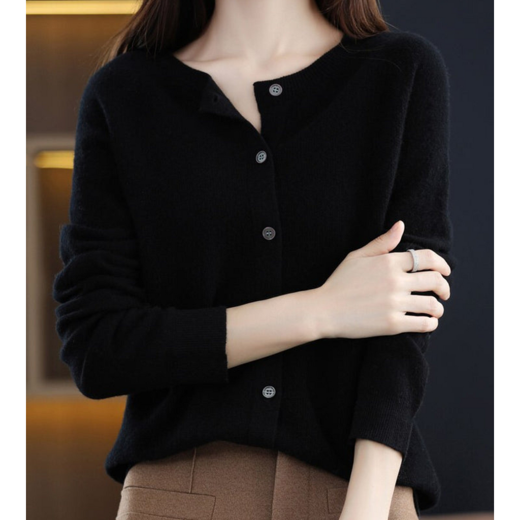 Isabelle | Women's Merino Button Cardigan
