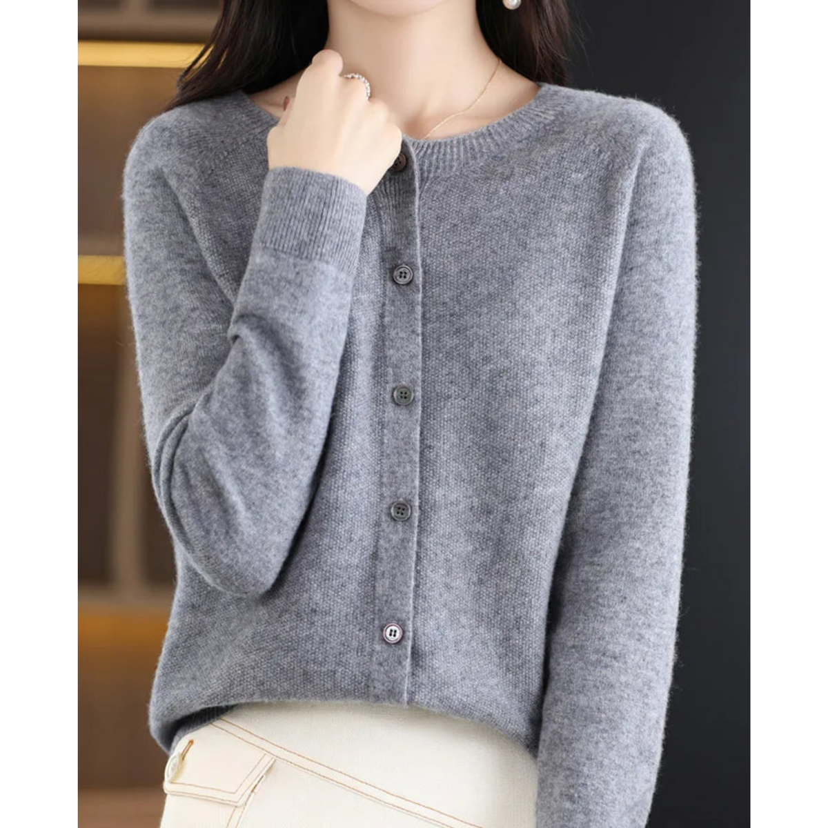 Isabelle | Women's Merino Button Cardigan