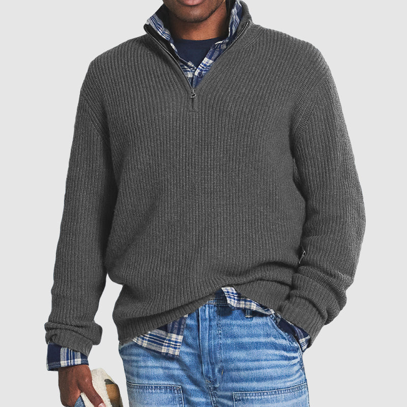 Bennett | Men's Quarter-Zip Wool Sweater
