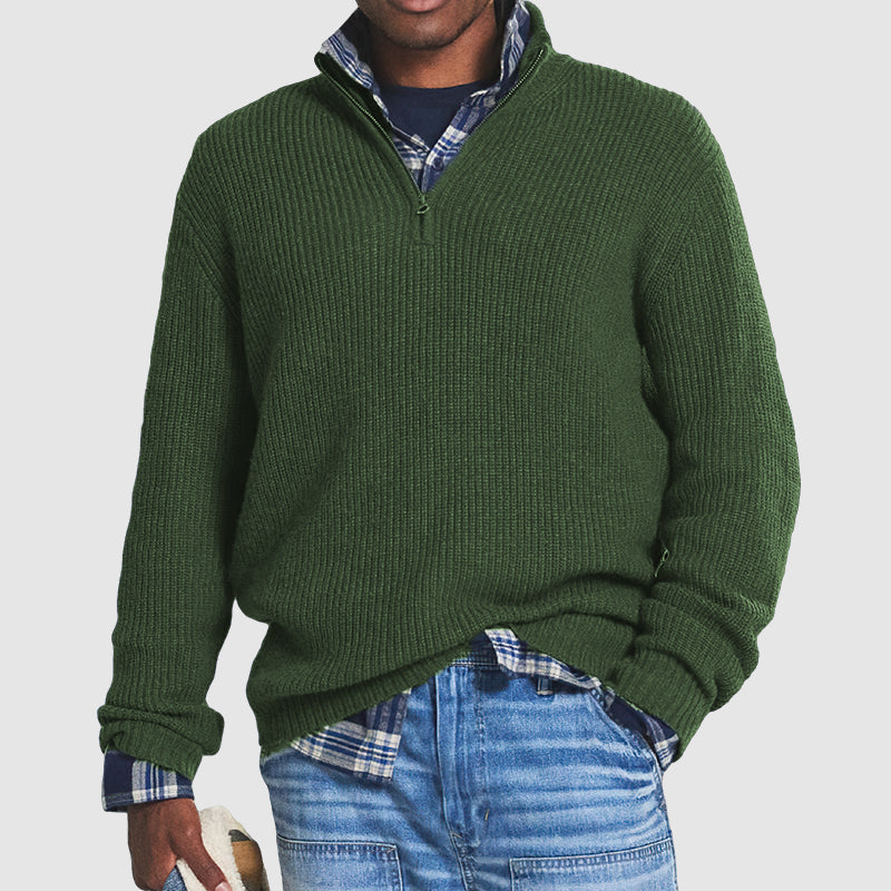 Bennett | Men's Quarter-Zip Wool Sweater