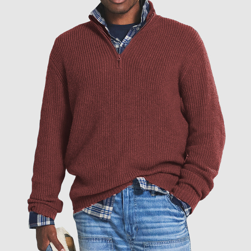 Bennett | Men's Quarter-Zip Wool Sweater
