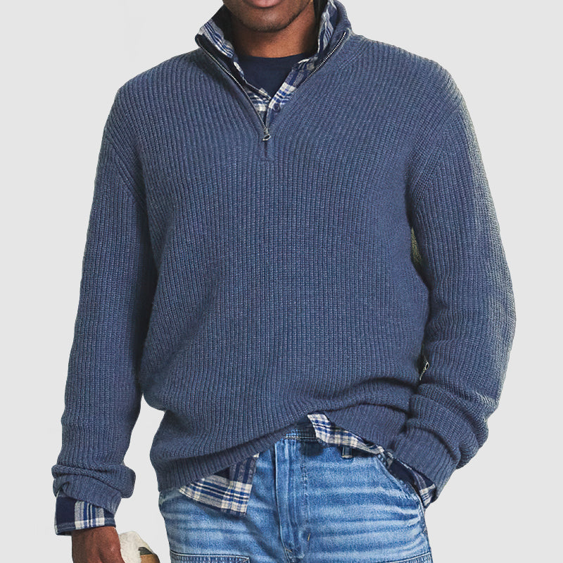 Bennett | Men's Quarter-Zip Wool Sweater