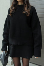 Delilah | Women's Oversized Knit Sweater and Skirt Set