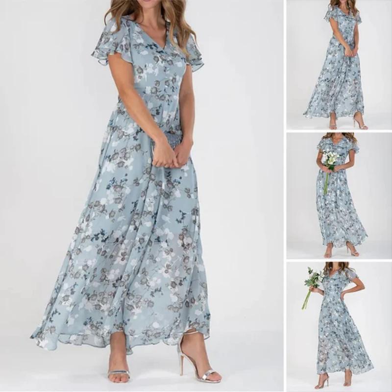 Floral Grace Maxi Dress – Elegant Flowing Style for Sunny Days