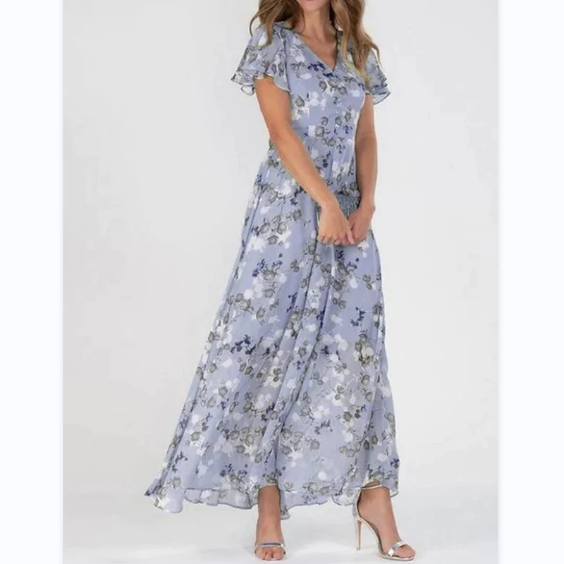 Floral Grace Maxi Dress – Elegant Flowing Style for Sunny Days