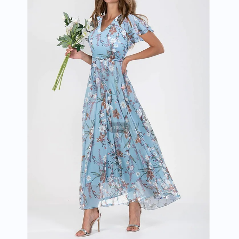 Floral Grace Maxi Dress – Elegant Flowing Style for Sunny Days