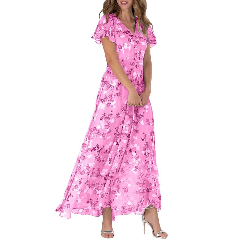 Floral Grace Maxi Dress – Elegant Flowing Style for Sunny Days
