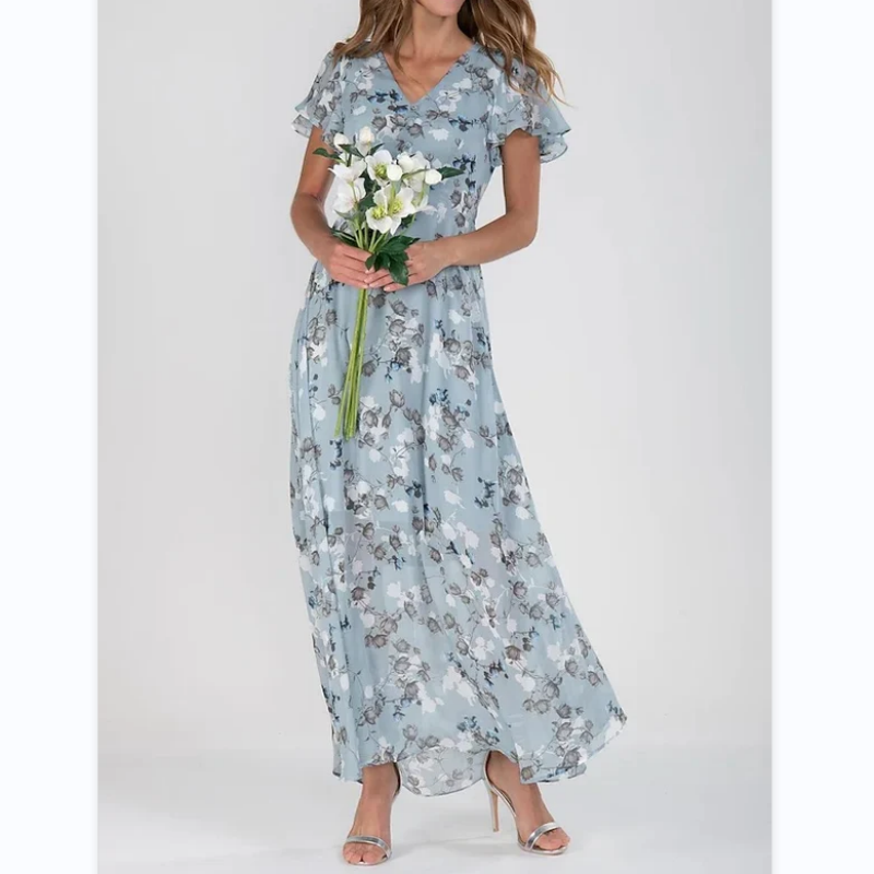 Floral Grace Maxi Dress – Elegant Flowing Style for Sunny Days