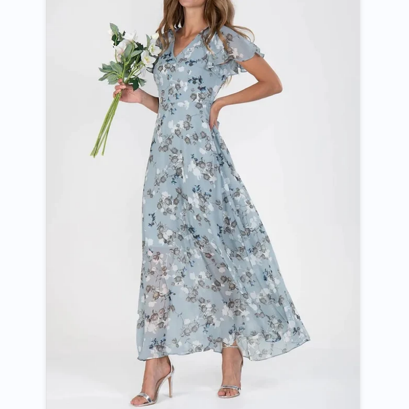 Floral Grace Maxi Dress – Elegant Flowing Style for Sunny Days