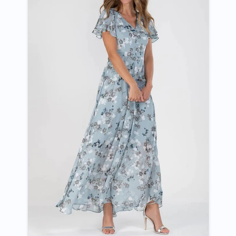 Floral Grace Maxi Dress – Elegant Flowing Style for Sunny Days