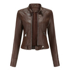 Vera | Women's Black Leather Moto Jacket