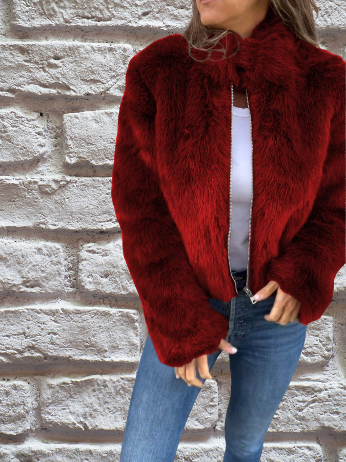 Sophie | Women Lightweight Warm Jacket High Neck Zip Up