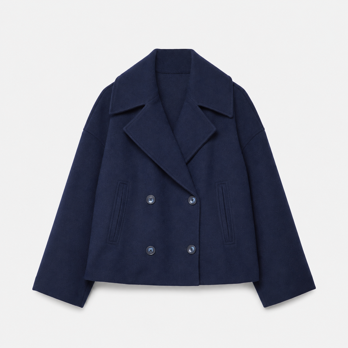 Sophie | Women Cropped Jacket Double Breasted Side Pockets