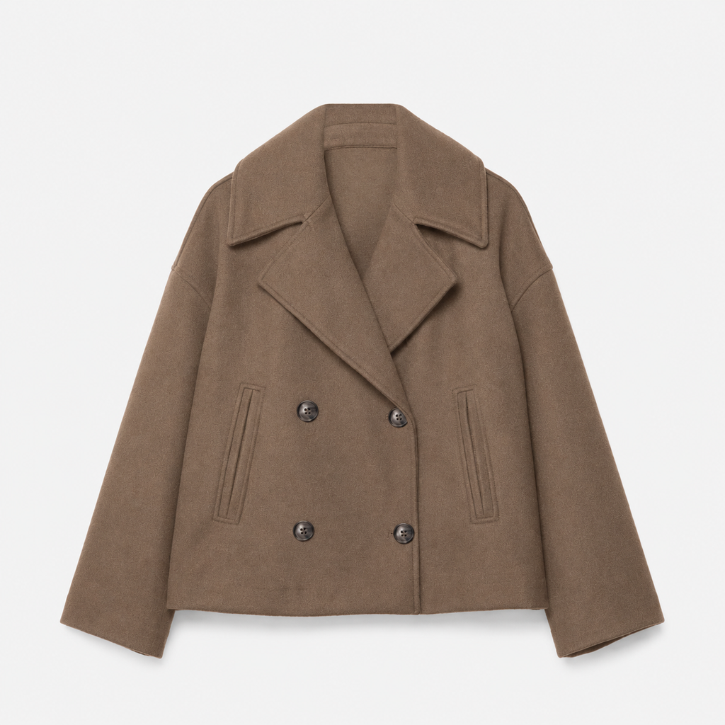 Sophie | Women Cropped Jacket Double Breasted Side Pockets