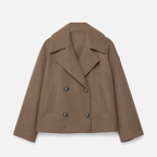 Sophie | Women Cropped Jacket Double Breasted Side Pockets