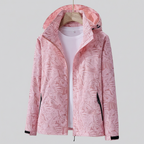 Veste mi-saison femme déperlante et coupe-vent à capuche et poches zippées 8