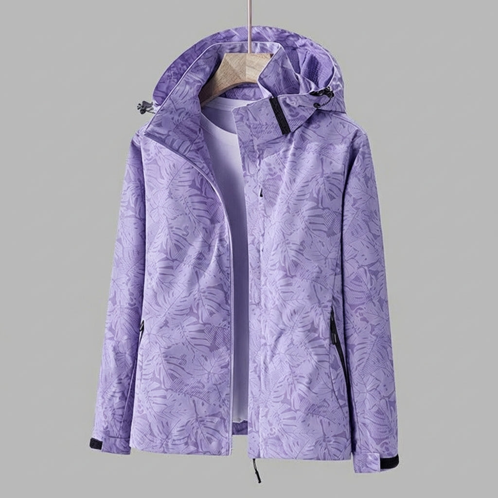 Claire | Women Lightweight Hooded Jacket Water Repellent Windproof