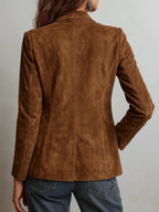 Antonia | Women's Faux Suede Tailored Blazer