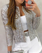 Annika | Women's Open-Front Sequin Blazer